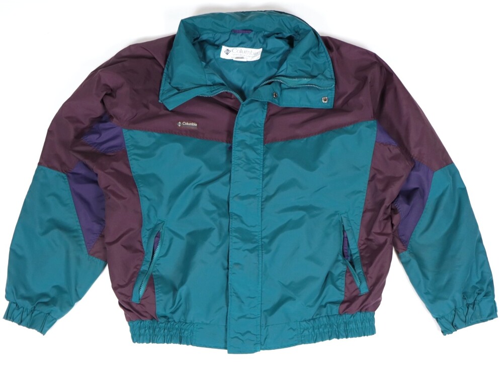 Vintage 90s Columbia Gadzooks Promo Colorblock Windbreaker Jacket Mens Large Ret